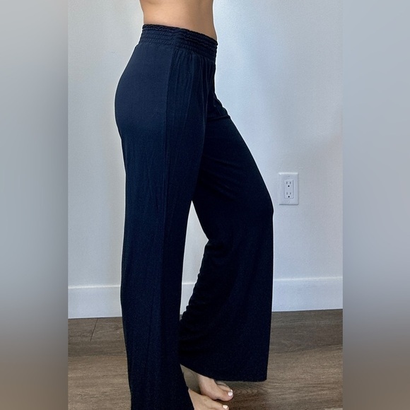 DEBBIE KATZ Women Lightweight Beach Lounge Pants Navy Medium (fits XS-S) NWOT - Picture 2 of 11